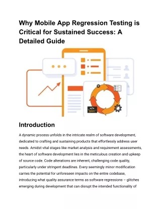 Why Mobile App Regression Testing is Critical for Sustained Success_ A Detailed Guide