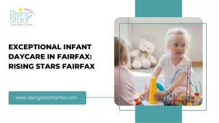 Exceptional Infant Daycare in Fairfax Rising Stars Fairfax