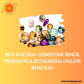 Buy Natural Gemstone Rings, Pendants & Rudraksha Online BhagyaG