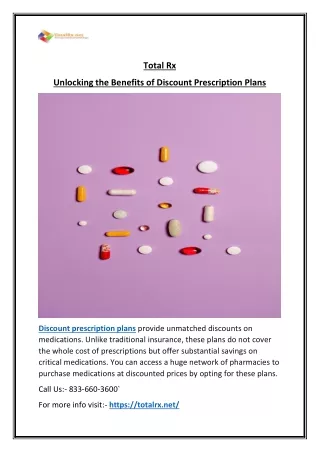 Reduce Medication Costs  Prescription Program Savings