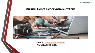 Airline Ticket Reservation System