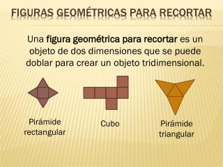 Figuras geométricas para recortar