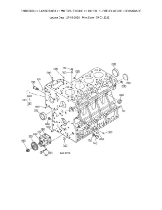 Kubota L4200DT  HST Tractor Parts Catalogue Manual (Publishing ID BKIDK0055)