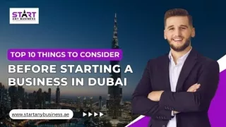 Top 10 Things To Consider Before Starting A Business In Dubai