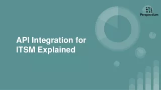 API Integration for ITSM Explained - Perspectium