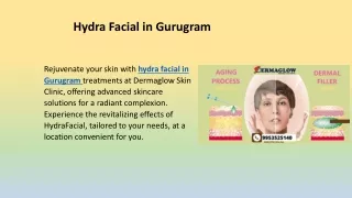 Hydra Facial in Gurugram