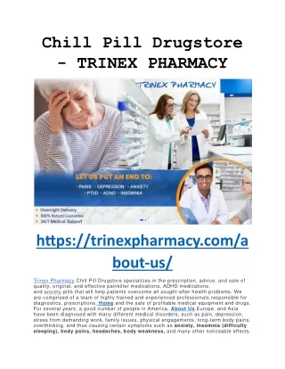 Chill Pill Drugstore - trinexpharmacy.com