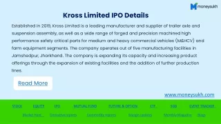 Kross Limited IPO Details