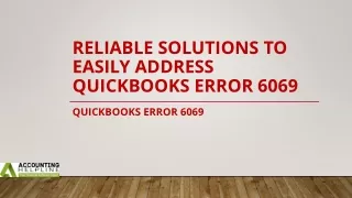 Expert tips for  tackling QuickBooks Enterprise Error 6069