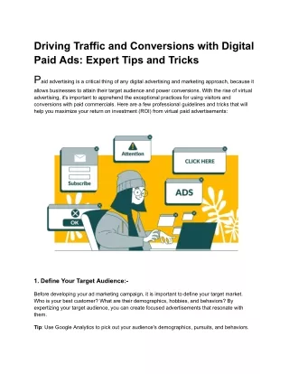 Driving Traffic and Conversions with Digital Paid Ads_ Expert Tips and Tricks