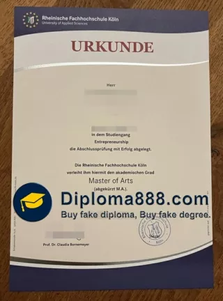 How to order a Rheinische Fachhochschule Köln degree?