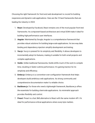 The Ultimate Guide to the 10 Best Front-End Web Development Frameworks