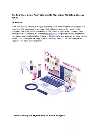 Title_ The Secrets of Social Analytics_ Elevate Your Digital Marketing Strategy Today