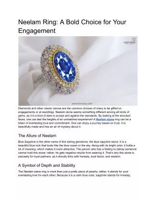 Neelam Ring_ A Bold Choice for Your Engagement