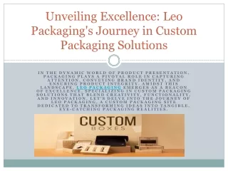 leo packaging