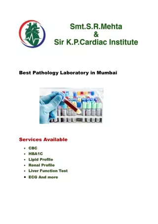 pathology lab in mumbai SRM hospital