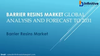 Barrier Resins Market Insights with Statistics and Growth Prediction 2024 to 203