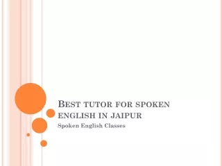 spoken english classes in jaipur