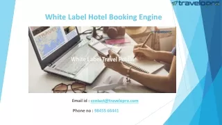 White Label Hotel Booking Engine