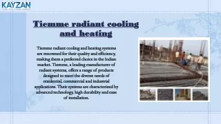 Radiant Cooling and Heating System: Efficient Climate Control in India