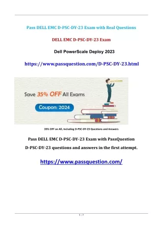 D-PSC-DY-23 Dell PowerScale Deploy 2023 Exam Questions