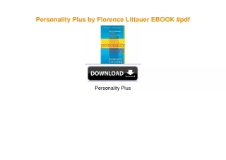 Personality Plus by Florence Littauer DOWNLOAD @PDF