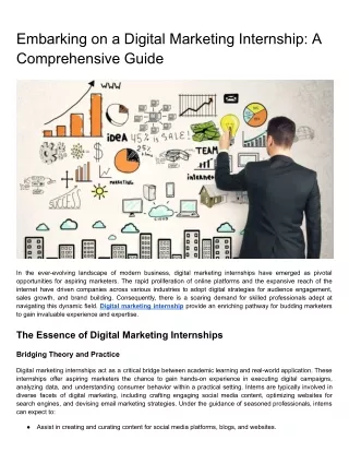 Embarking on a Digital Marketing Internship_ A Comprehensive Guide