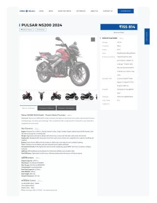 Bajaj Pulsar NS 200 On Road Price In Bangalore - Mileage  Amba Bajaj