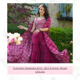 Elegant Sharara Sets - Buy Ethnic Wear Online