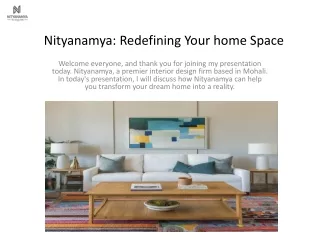 Redefining Your home Space with Nityanamya