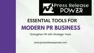 Essential Tools for Modern PR Business