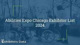 Abilities Expo Chicago Exhibitor List 2024