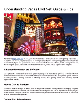 Understanding Vegas Blvd Net_ Guide & Tips
