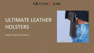 Best Leather Holsters: Quality Protection | UltimaCase