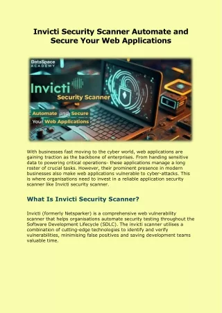 Invicti Security Scanner Automate And Secure Your Web Applications