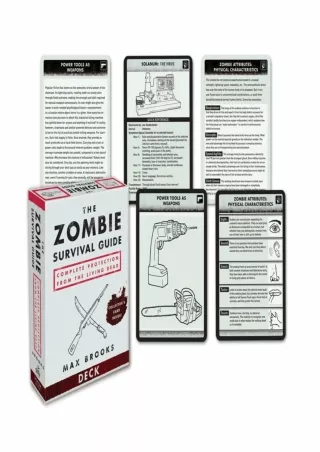 ⚡pdf✔ The Zombie Survival Guide Deck: Complete Protection from the Living Dead