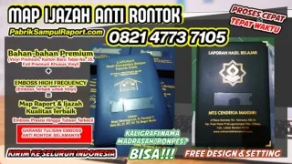 0821-4773-7105 Cover Buku Raport Map Ijazah di Ketapang