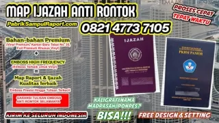 0821-4773-7105 Pembuatan Map Ijazah Sampul Raport di Kolaka