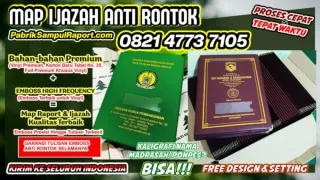 0821-4773-7105 Jual Sampul Raport Map Ijazah di Kota Balikpapan