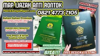 0821-4773-7105 Pabrik Sampul Raport Map Ijazah di Kota Bandar Lampung