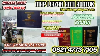 0821-4773-7105 Percetakan Map Raport Sampul Ijazah di Kota Bogor