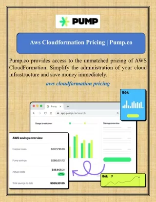 Aws Cloudformation Pricing Pump.co