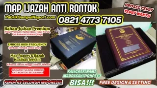 0821-4773-7105 Produksi Map Raport Sampul Ijazah di Kota Cimahi