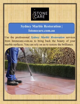 Sydney Marble Restoration Istonecare.com.au