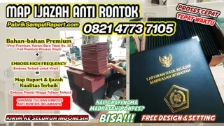 0821-4773-7105 Pabrik Map Raport Sampul Ijazah di Kota Kupang