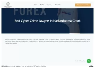 Best Cyber Crime Lawyers in Karkardooma Court