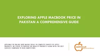 EXPLORING APPLE MACBOOK PRICE IN PAKISTAN A COMPREHENSIVE GUIDE