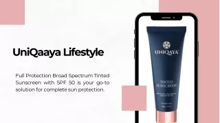 UniQaya Lifestyle Tinted Sunscreen