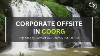 Contact CYJ for Corporate Team Building and Outing in Coorg