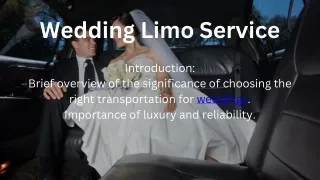 Weddig Limo Service ppt